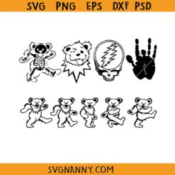 Grateful dead SVG bundle, Grateful Dead Dancing Bears Svg, Funny Svg, Grateful Dead Svg