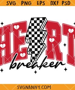 Heart breaker Checkered svg, Checkered SVG, Valentines SVG