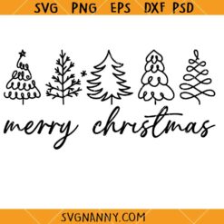 Merry Christmas Svg, Christmas Trees SVG, Christmas SVG, Christmas decoration SVG  