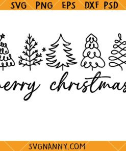 Merry Christmas Svg, Christmas Trees SVG, Christmas SVG, Christmas decoration SVG  