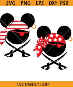 Mickey Minnie Pirates SVG, Funny Disney Characters SVG, Disneyland Shirt SVG 