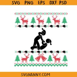 Pelear Por Los Terrenos SVG, Ugly Christmas Sweater SVG, Mexican SVG