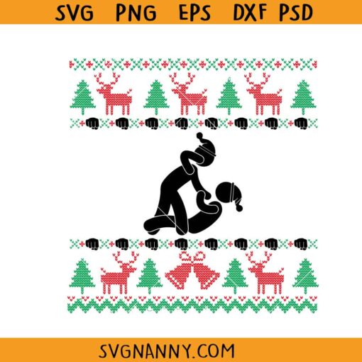 Pelear Por Los Terrenos SVG, Ugly Christmas Sweater SVG, Mexican SVG