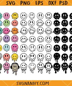 Smiley face Bundle svg, happy face SVG, Emoji SVG   