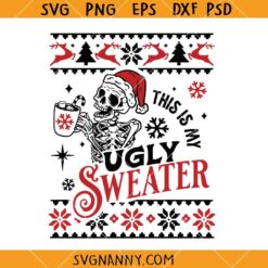 This is my ugly sweater svg, Christmas sweater svg, Funny Christmas svg