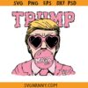 Trump blowing pink bubble gum svg, MAGA svg, Trump with gum svg, Trump legend SVG