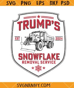 Trump’s Snowflake Removal Service 2024 SVG, Funny Trump 2024 Christmas SVG
