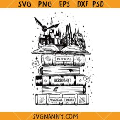 Wizard Castle Book SVG, Magic Book svg, Harry Potter Book SVG
