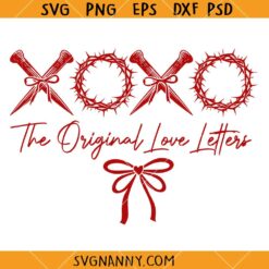 Xoxo the Original love letter Coquette Bow Svg, Valentines Coquette SVG