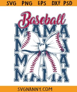 Baseball mama Coquette Bow svg, baseball mom svg, coquette bow baseball svg, baseball mom bow svg
