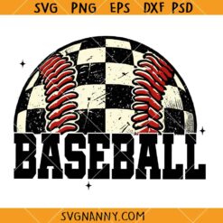 Baseball retro checkered SVG, Baseball Svg, Softball Svg, Softball Shirt SVG, Baseball Lover Svg 