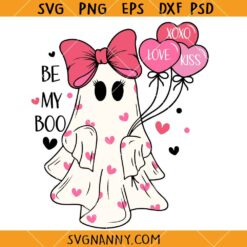 Be my boo Valentine ghost SVG, Valentine Svg, Valentine Ghost Svg, Valentine Svg