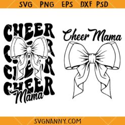 Cheer mama coquette bow svg, Cheerleading Svg, Cheerleader Svg, Cheer SVG, Cheer Mom SVG