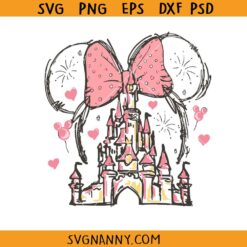 Disney Minnie Mouse Castle SVG, Disney Castle Svg, Mickey and Minnie Svg