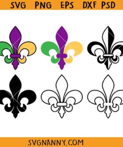 Fleur de Lis symbol Svg Bundle, Saints Fleur Symbol Svg, Fleur de Lis Clipart, Mardi Gras Svg