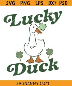Lucky Duck St Patricks Day SVG, St. Patrick's Day svg, Rubber Duck svg