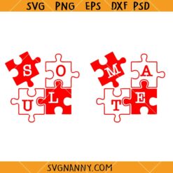 Soul mate Valentine matching SVG, Soul Mate SVG, Soulmate svg, Matching couples svg, Valentine's day svg