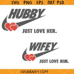 Wifey Hubby SVG, Couples svg, Hubby Wifey SVG, Wedding svg, Marriage svg