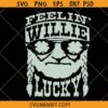 Feelin' Willie Lucky SVG, Willie Nelson Shamrock SVG, St Patricks Day SVG