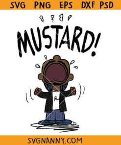 Kendrick Lamar Mustard SVG, Mustard Lamar TV Off Parady SVG, Mustard Meme SVG, KDot SVG