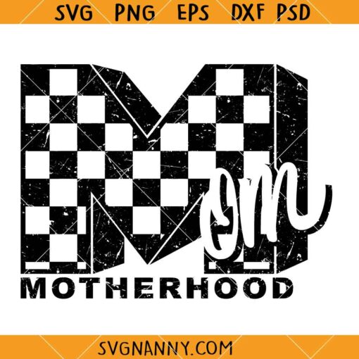 Retro Checkered Mom Motherhood SVG, Motherhood svg, mom life svg       
