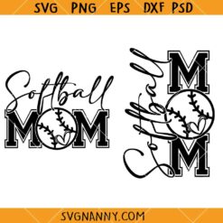 Softball mom SVG, Baseball Mom SVG, Mother's Day Shirt SVG