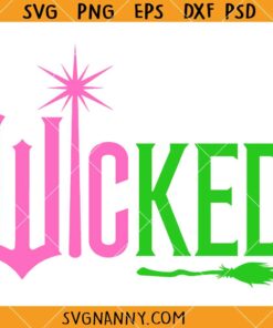 Wicked broom and wand SVG, Wicked Movie SVG, Wicked SVG, Defy Gravity Broomstick Magic Wand SVG