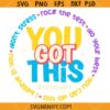 You got this test day SVG, Teacher SVG, Testing Svg, Rock The Test Svg, State Testing Teacher Svg