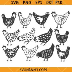 Chicken bundle svg, Chicken Lover SVG, Farmyard Animals SVG, Chicken Shirt SVG 