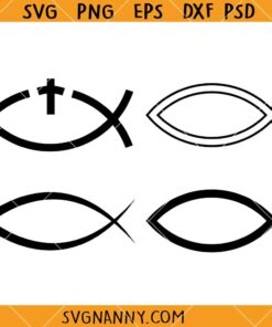 Christian fish SVG, Amazing Christian Fish Clipart SVG, God Fish Symbol SVG