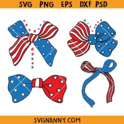 Coquette Bow 4th of July svg, Patriotic Coquette Bow SVG, 4th of July Coquette Bow svg