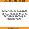 Disney font SVG, Disney Cut File, Disneyland Fonts Alphabets svg png, Walt Disney font svg