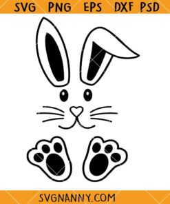 Easter Bunny face SVG, Bunny Face SVG, Rabbit SVG, Easter Svg, Easter Bunny Svg, Easter Shirt SVG, Easter Sign SVG