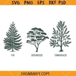Fir Dogwood Tamarack SVG, FDT Tree Anti Trump SVG, Fir Dogwood Tamarack Tree SVG