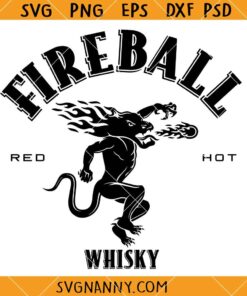 Fireball Whisky red hot SVG, Tailgate Club SVG, Football Whisky Tailgate Club SVG     