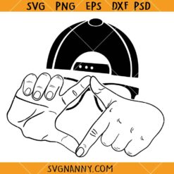 Hat Hands Glasses SVG, hands glasses SVG, Baseball Cap SVG