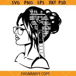 Just a Girl Who Loves Books Svg, Library Girl SVG, Reading SVG, Book Lover Svg, Book Worm Svg