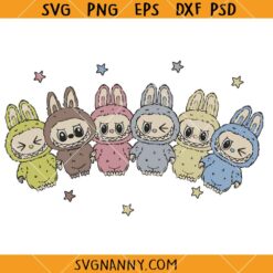 Labubu Characters SVG, Halloween SVG, Labubu Svg, Labubu Lovers Svg, Lovely Labubu Monster Svg