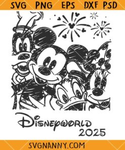 Retro Disneyworld 2025 SVG, Retro Walt Disney World SVG, Disney World Family Vacation SVG