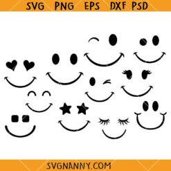 Smiley Face bundle SVG, Emoji Bundle SVG, Happy Face SVG, Smiley Bundle SVG
