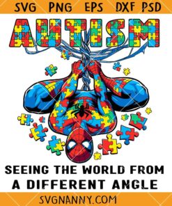Spiderman Autism SVG, Marvel Autism Shirt SVG, Autism Awareness SVG