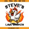 Steve's Lava Chicken Minecraft Png svg, Minecraft movie svg