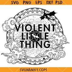 Violent Little Thing SVG, Fourth Wing SVG, Dark Academia Mystical SVG       