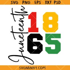1865 Juneteenth Svg,  Black History 1865 Svg, Juneteenth Svg, June 19 Svg    