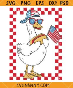 Patriotic Goose SVG, Red White Goose Svg, Patriotic Shirt SVG, Fourth of July Svg