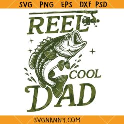 amo Reel Cool Dad SVG, Reel Cool Dad svg, Fishing Flag Dad SVG