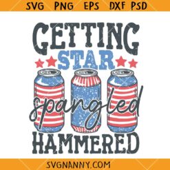 Getting star spangled hammered SVG, 4th of July Svg, Patriotic Shirt SVG    