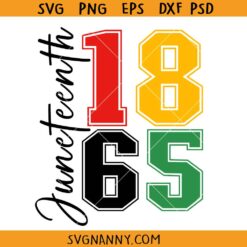 Juneteenth 1865 Svg, black history svg, 1865 svg, African American svg