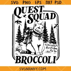 Onyx Storm Quest Squad Broccolii SVG, Broccoli Cat Svg, Quest Fantasy Squad SVG