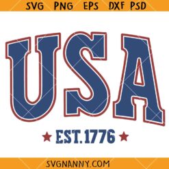 Retro USA est 1776 svg, 1776 Svg, 4th Of July Svg, Independence Day Svg    